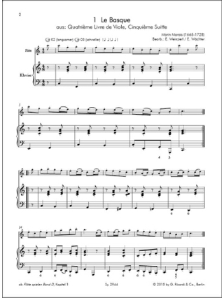 Flöte spielen - Spielbuch D - Flûte et piano